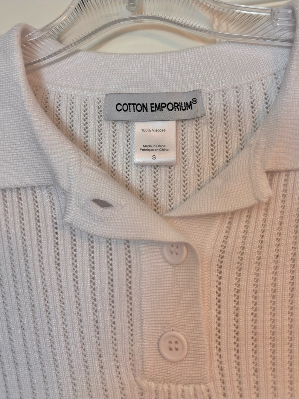 Cotton Emporium White CropTop - Picture 3 of 3